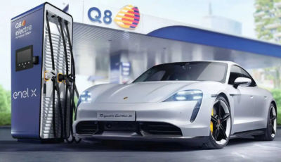 Porsche collabora con Q8 ed Enel X per le stazioni di ricarica veloce