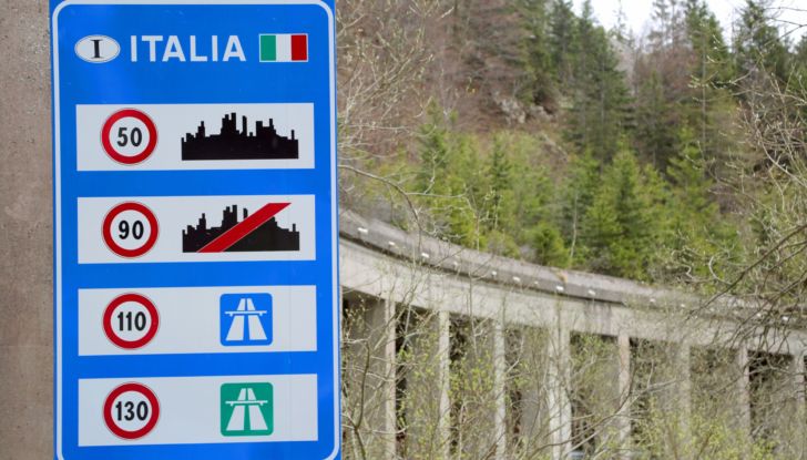 Limiti velocità Italia
