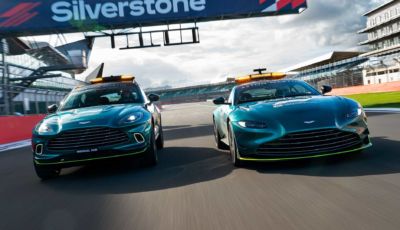 Aston Martin in F1: in pista con Vettel... e con la Safety Car!