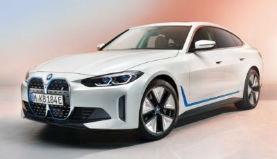 BMW i4: le prime foto ufficiali della berlina elettrica