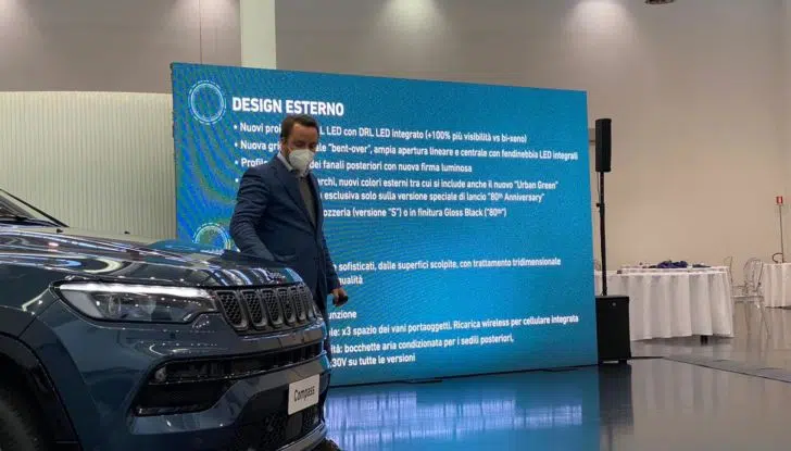 Jeep Compass 2022: il restyling debutterà al Salone di Chicago - Foto 34 di 35