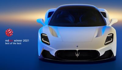 Maserati MC20: è lei la regina dei Red Dot Awards 2021