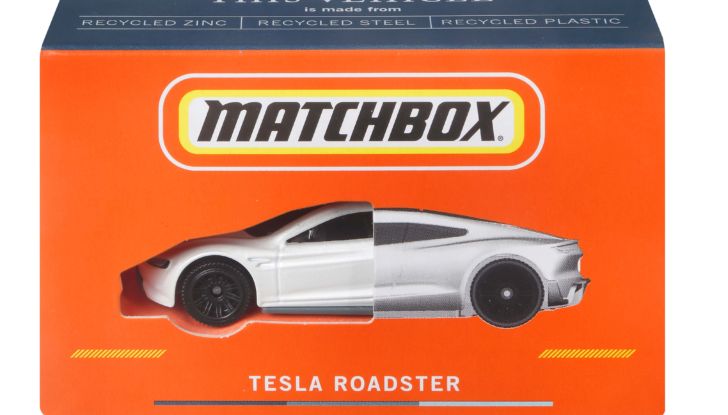 Tesla Roadster Matchbox Mattel