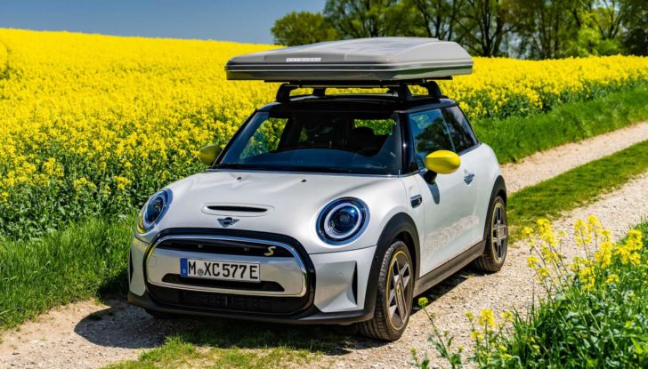 Mini Cooper SE Countryman tenda campeggio