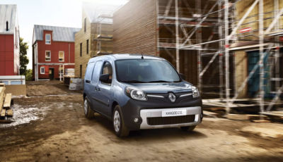 Renault Kangoo ZE: il furgoncino elettrico arriva a fine anno