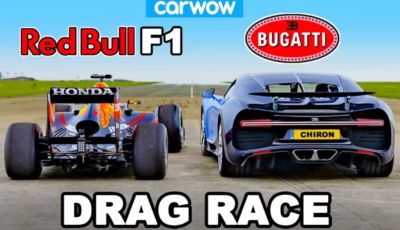 Bugatti Chiron contro Red Bull F1: qual è la più veloce in accelerazione?