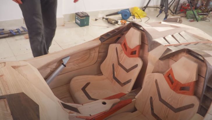 Lamborghini Sian modellino elettrico legno