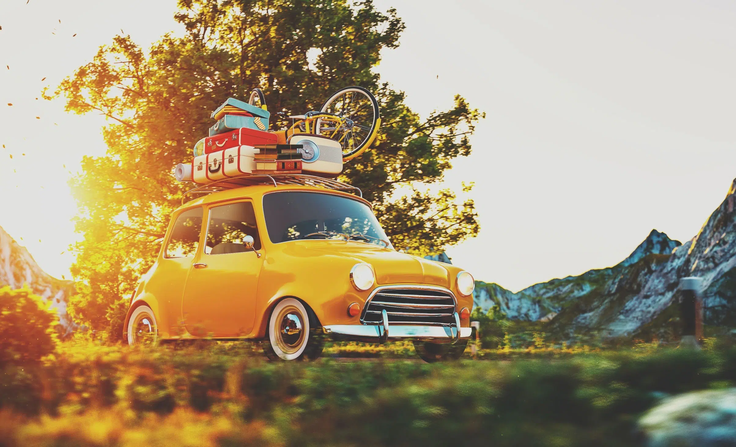 Bagagliaio auto vacanze estate