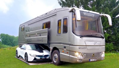 Volkner Mobil Performance: il motorhome con posto auto integrato