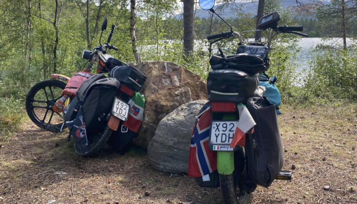 La sfida da record di Mirco e Alice: da Montecchio a Capo Nord in Ciao - Foto 1 di 13