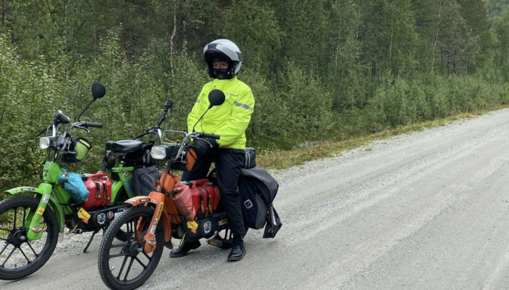 La sfida da record di Mirco e Alice: da Montecchio a Capo Nord in Ciao - Foto 11 di 13