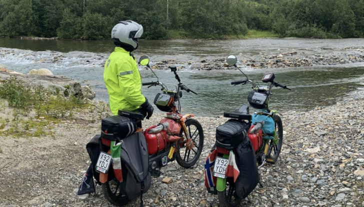 La sfida da record di Mirco e Alice: da Montecchio a Capo Nord in Ciao - Foto 6 di 13
