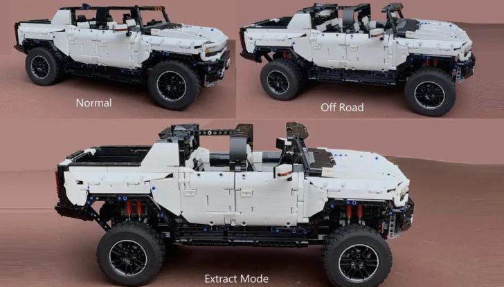 L’Hummer elettrico diventa un modellino LEGO in scala 1:10! - Foto 4 di 6