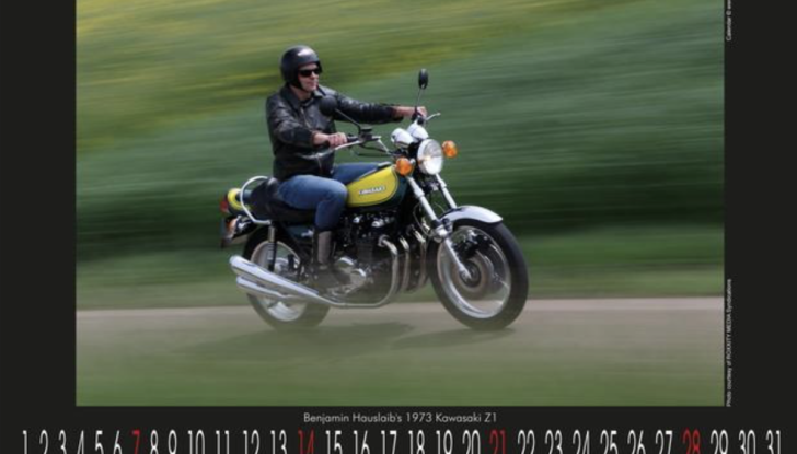 Kawasaki Z1:  cinquant’anni di vita racchiusi in un calendario - Foto 10 di 14
