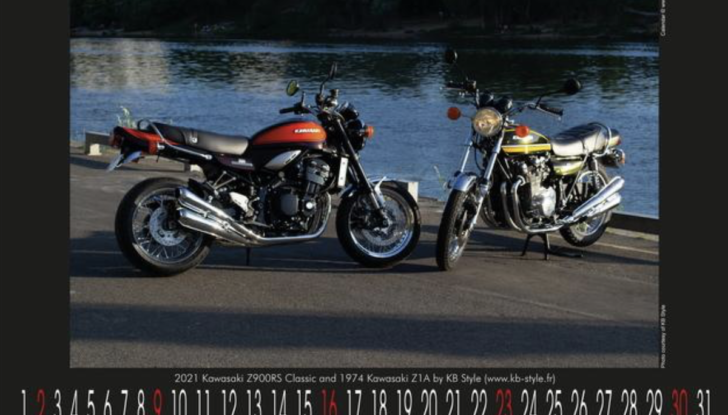 Kawasaki Z1:  cinquant’anni di vita racchiusi in un calendario - Foto 13 di 14