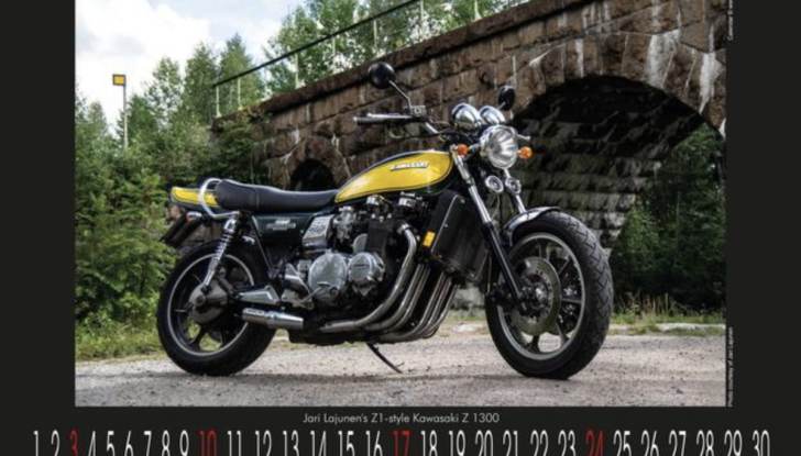 Kawasaki Z1:  cinquant’anni di vita racchiusi in un calendario - Foto 8 di 14