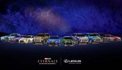 Lexus pubblicizza i supereroi Marvel con dieci personalizzazioni “Eternals”