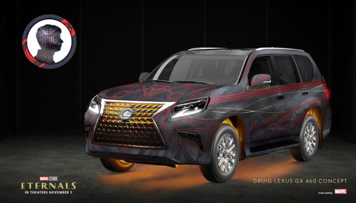 Lexus pubblicizza i supereroi Marvel con dieci personalizzazioni “Eternals” - Foto 10 di 11