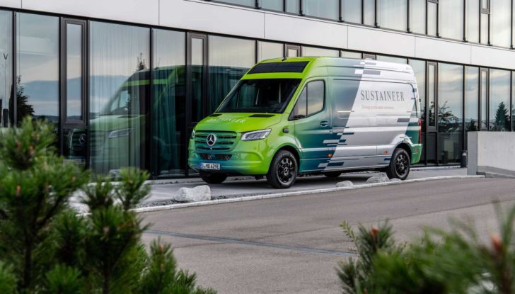 Mercedes verso il “carbon neutral” con il prototipo eSprinter Sustaineer - Foto 4 di 9