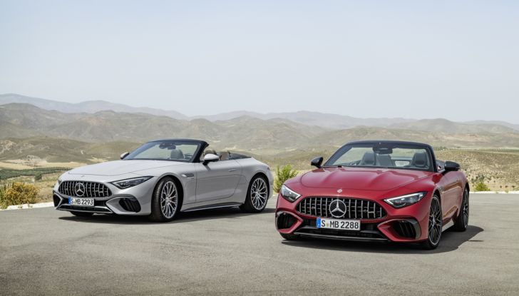 Mercedes-AMG SL 2022: la spider sportiva ritorna con un V8 da 585 cavalli - Foto 1 di 21