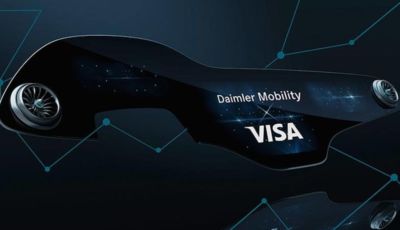 Mercedes: accordo con Visa per effettuare pagamenti in auto