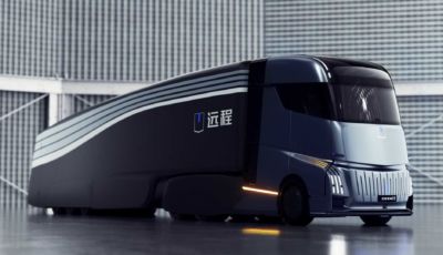Geely pensa ai camion elettrici: ecco l’Homtruck a guida autonoma di Livello 4