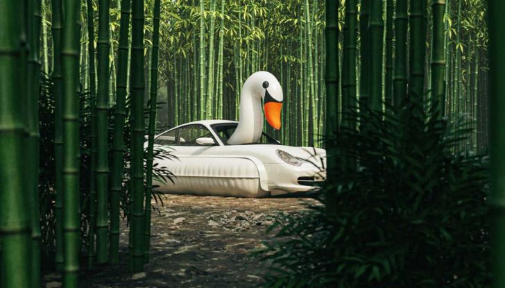 Porsche festeggia i 20 anni in Cina con una 996… a forma di cigno! - Foto 10 di 11