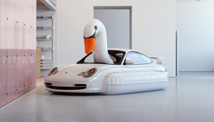 Porsche festeggia i 20 anni in Cina con una 996… a forma di cigno! - Foto 7 di 11