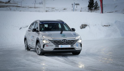 Hyundai Nexo: altro record, questa volta di percorrenza su un circuito ghiacciato