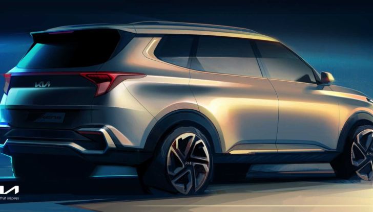 Kia Carens 2022: da monovolume a SUV, i primi bozzetti - Foto 2 di 3