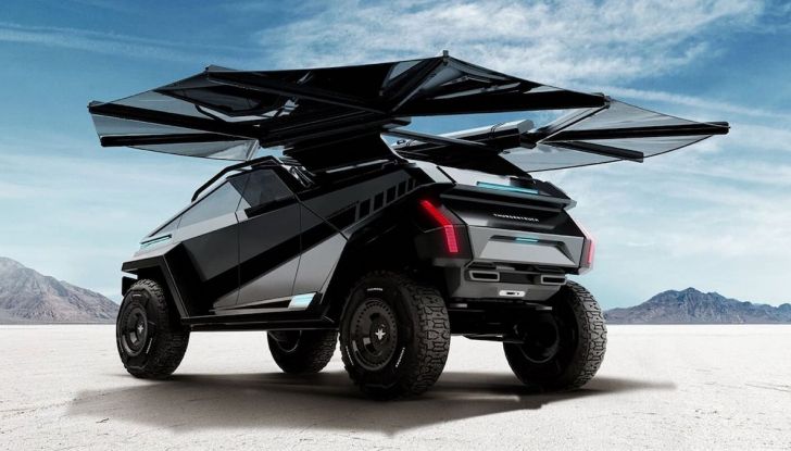 Thundertruck: il SUV elettrico a 4 o 6 ruote che sfida il carro-armato Tesla - Foto 7 di 8