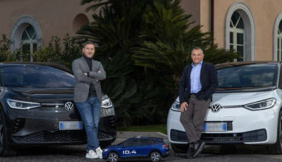 Volkswagen: Francesco Totti nuovo ambasciatore delle auto elettriche