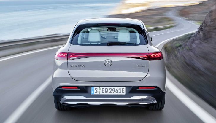 Mercedes EQS… SUV: l’ammiraglia elettrica passa all’assetto rialzato - Foto 8 di 16