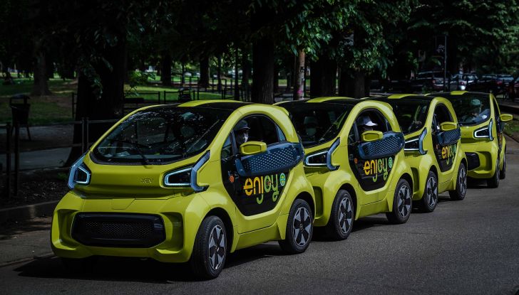A Torino la flotta car sharing Enjoy di Eni diventa elettrica con 100 city car XEV YOYO - Foto 4 di 16