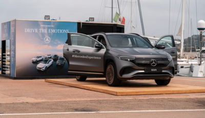 Con Mercedes-EQ il test drive sulle strade della Costa Smeralda è on demand