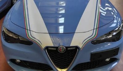 Alfa Romeo Giulia: il restyling “pizzicato” su un esemplare della Polizia