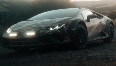 Lamborghini Huracan Sterrato: il primo teaser ufficiale della versione da off-road