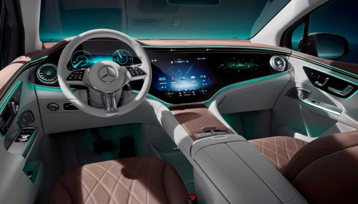 Mercedes EQE SUV: pubblicate le prime immagini degli interni - Foto 1 di 5