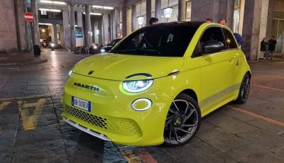 Abarth 500 Elettrica, prima immagine ufficiale del modello di serie