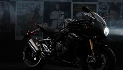 Triumph Speed Triple 1200 RR Bond Edition: l’omaggio all’agente speciale più famoso del cinema