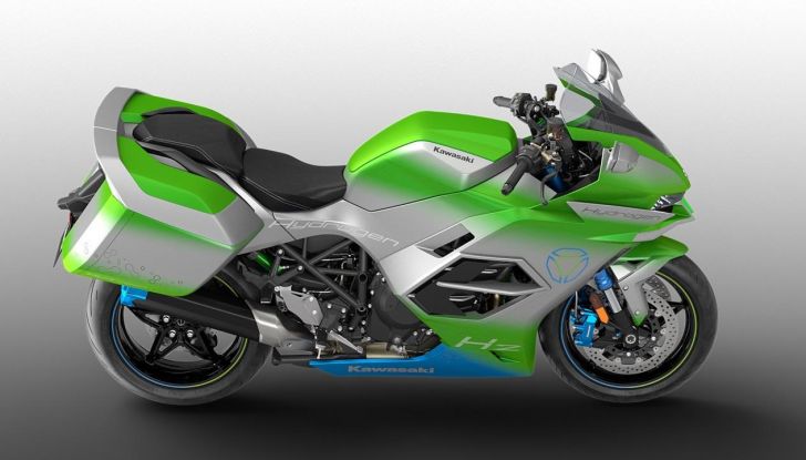 Novità Kawasaki 2023: Ninja elettrica e primo motore a idrogeno! - Foto 17 di 17