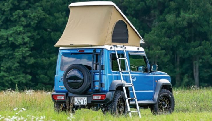 Suzuki Jimny: la giapponese Kamado lo trasforma in un camper in miniatura - Foto 3 di 11