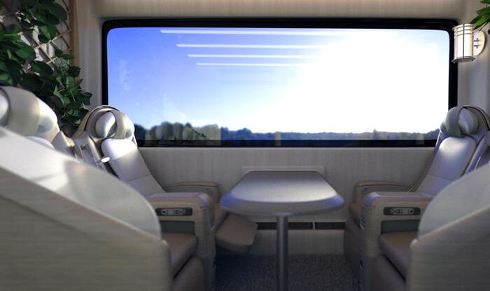 Symone, la bisarca per auto che diventa un autobus di lusso - Foto 2 di 5