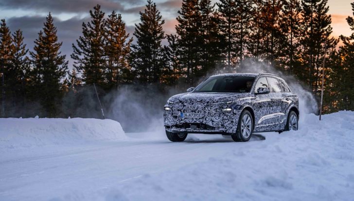 Audi Q6 e-tron: partiti i test invernali del nuovo SUV elettrico - Foto 2 di 5
