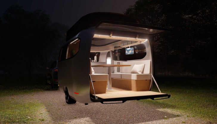 Il caravan intelligente è realtà: ecco il concept di Airstream e Studio Porsche - Foto 8 di 10
