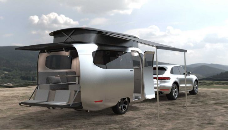 Il caravan intelligente è realtà: ecco il concept di Airstream e Studio Porsche - Foto 3 di 10