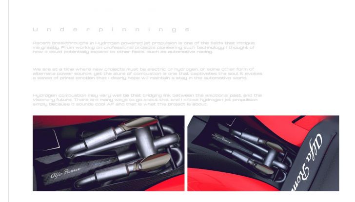 Alfa Romeo P7: un designer immagina una nuova hypercar a idrogeno - Foto 10 di 21