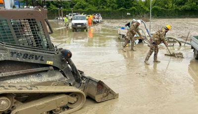 Alluvione Emilia Romagna: tutti i mezzi speciali impiegati