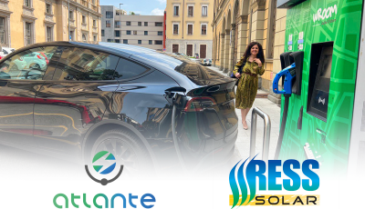Atlante acquisisce il network di ricarica per veicoli elettrici di Ressolar