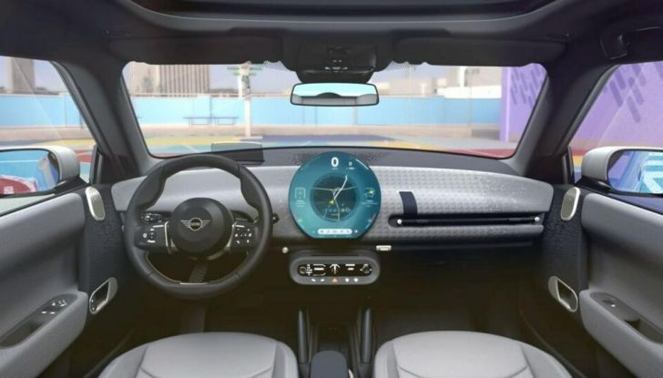 Mini Cooper EV 2024 interni anteprima